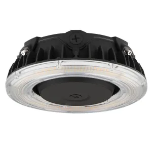 100W LED Round Canopy Light - Wattage and Color Switching - Bronze Finish