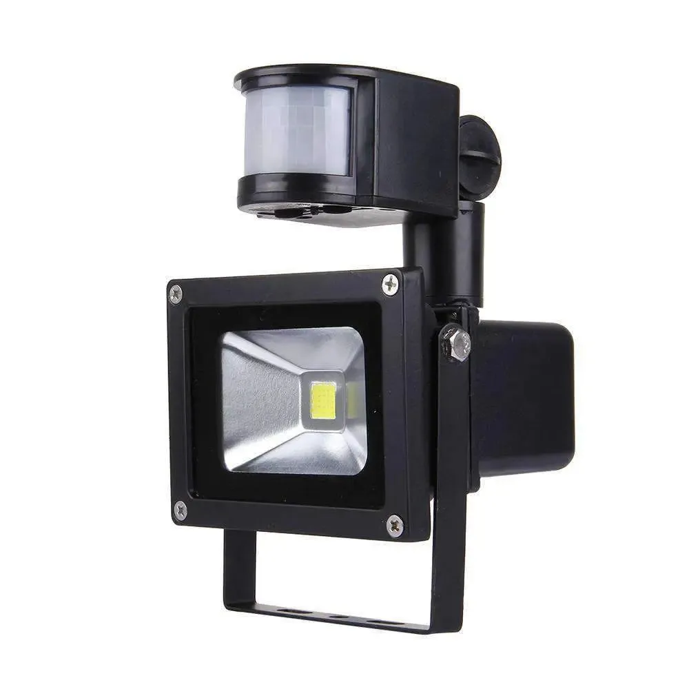 10W 900LM LED Infrared Motion Sensor Floodlight Lamp with Solar Panel-LED Floodlight