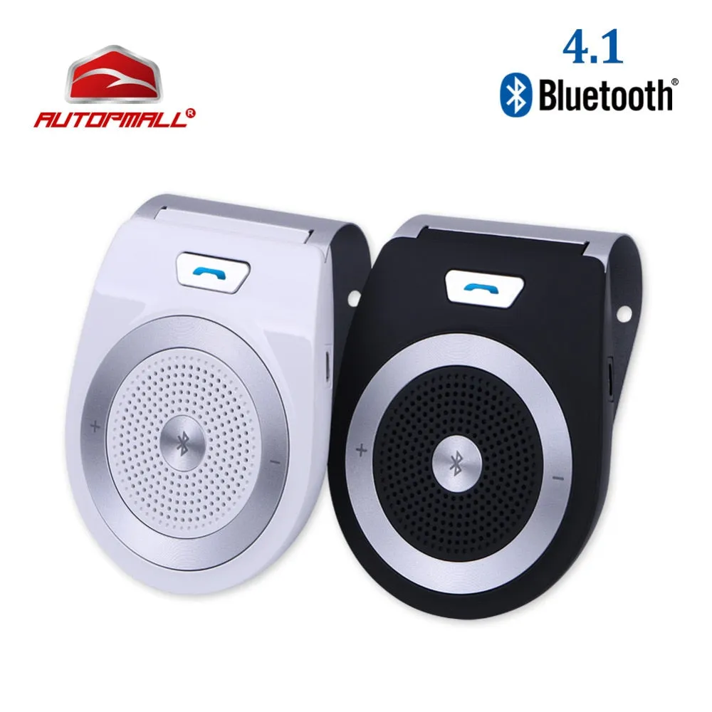 2017 Car Bluetooth Kit T821 Handsfree Speaker Phone Support Bluetooth 4.1 EDR Wireless Car Kit Mini Visor Can Hands Free Calls