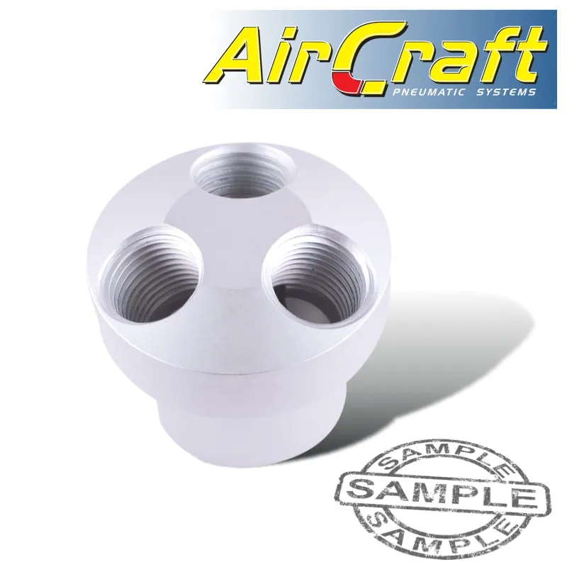 AIRCRAFT MANIFOLD THREE WAY 1-4' FEMALE SPLITTER SG SS-15