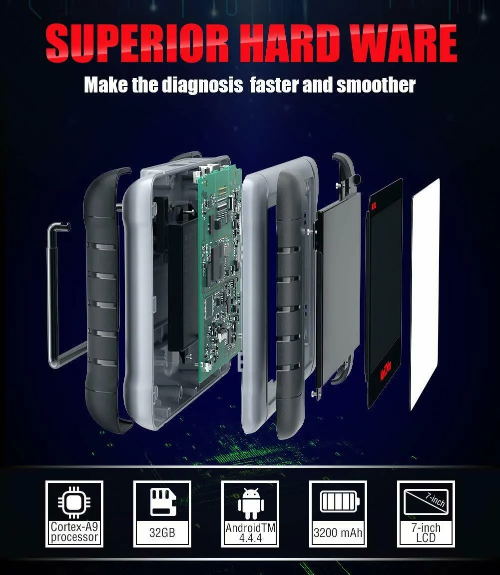 Autel MX808 The Mx808 Is A 7 All Systems/All Service Tablet.