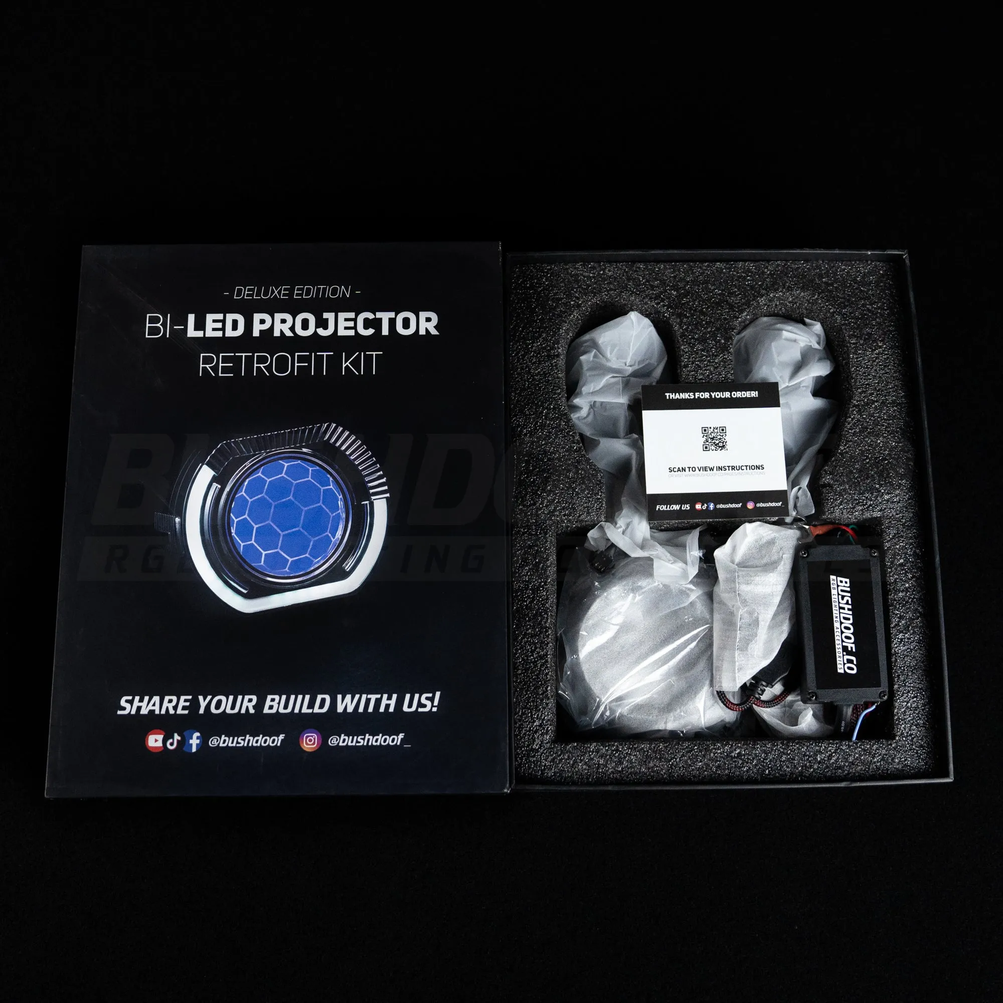 Bi-LED 'Angry Eye' Headlight Retrofit DIY Kit