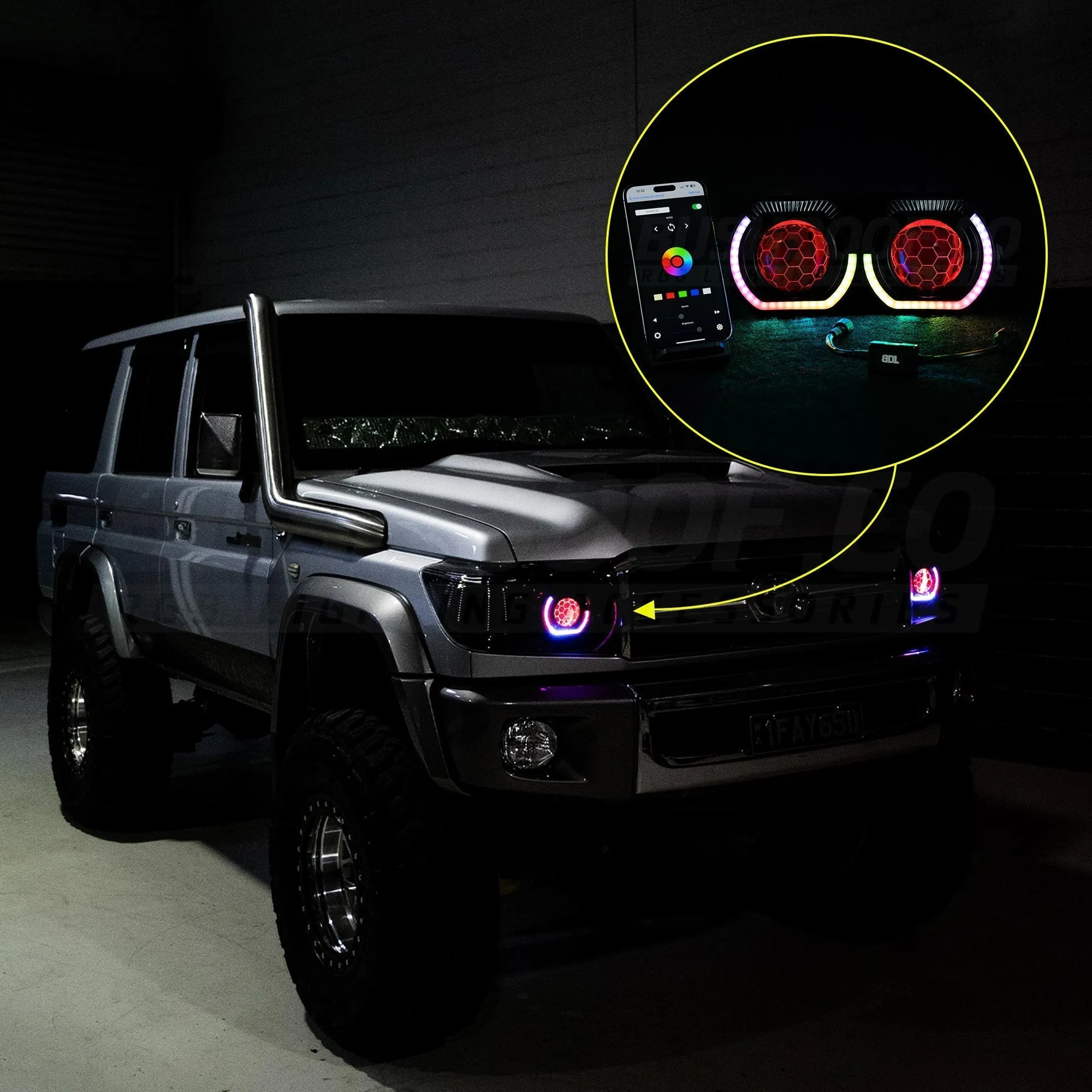 Bi-LED 'Angry Eye' Headlight Retrofit DIY Kit
