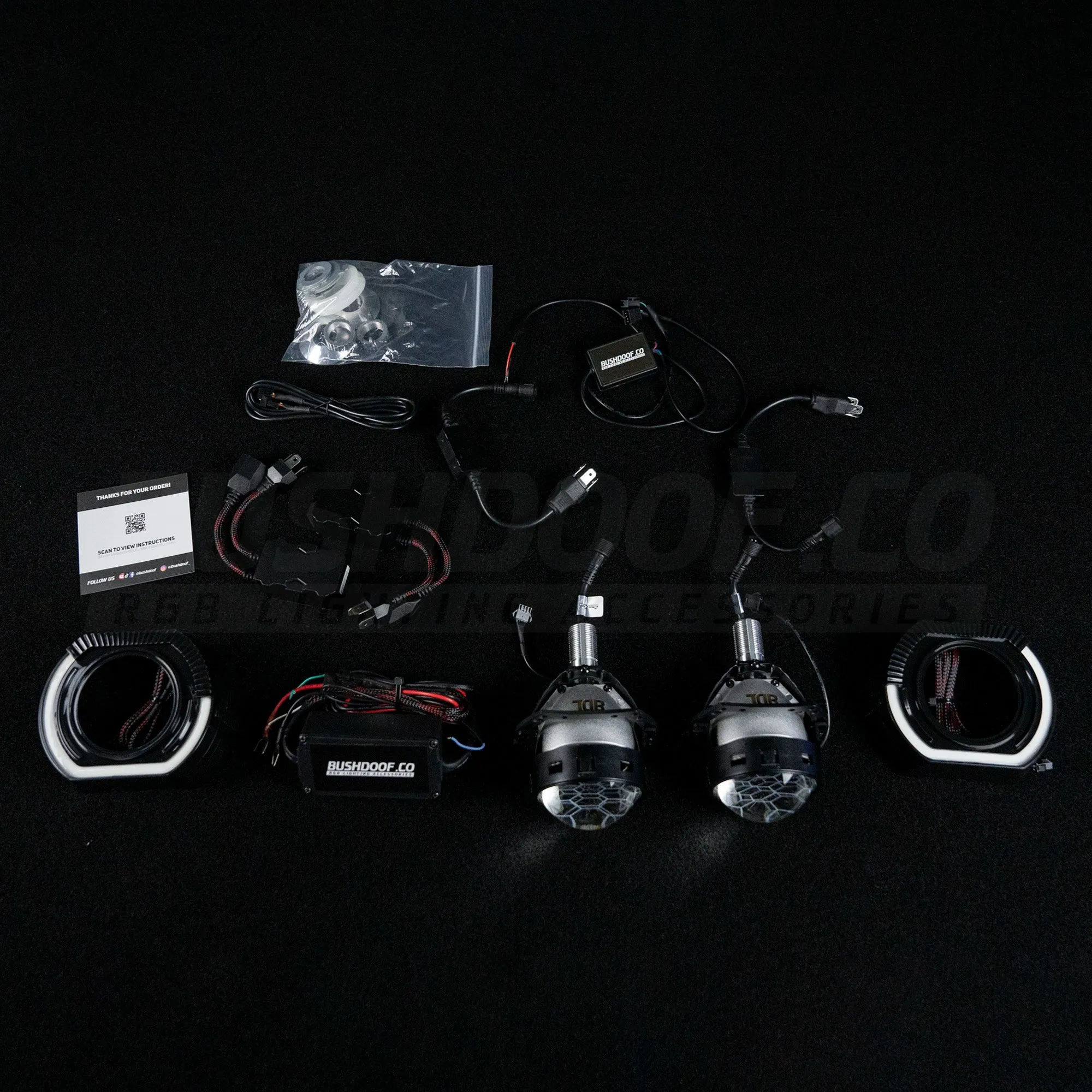 Bi-LED 'Angry Eye' Headlight Retrofit DIY Kit