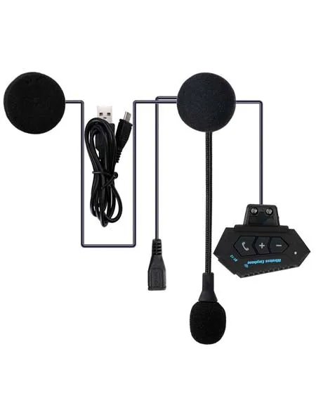 Bluetooth Motorcycle Helmet Speaker: Hands-Free Calling, MIC