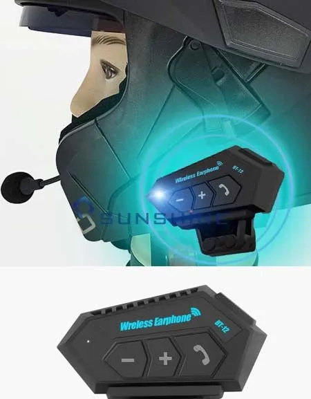Bluetooth Motorcycle Helmet Speaker: Hands-Free Calling, MIC