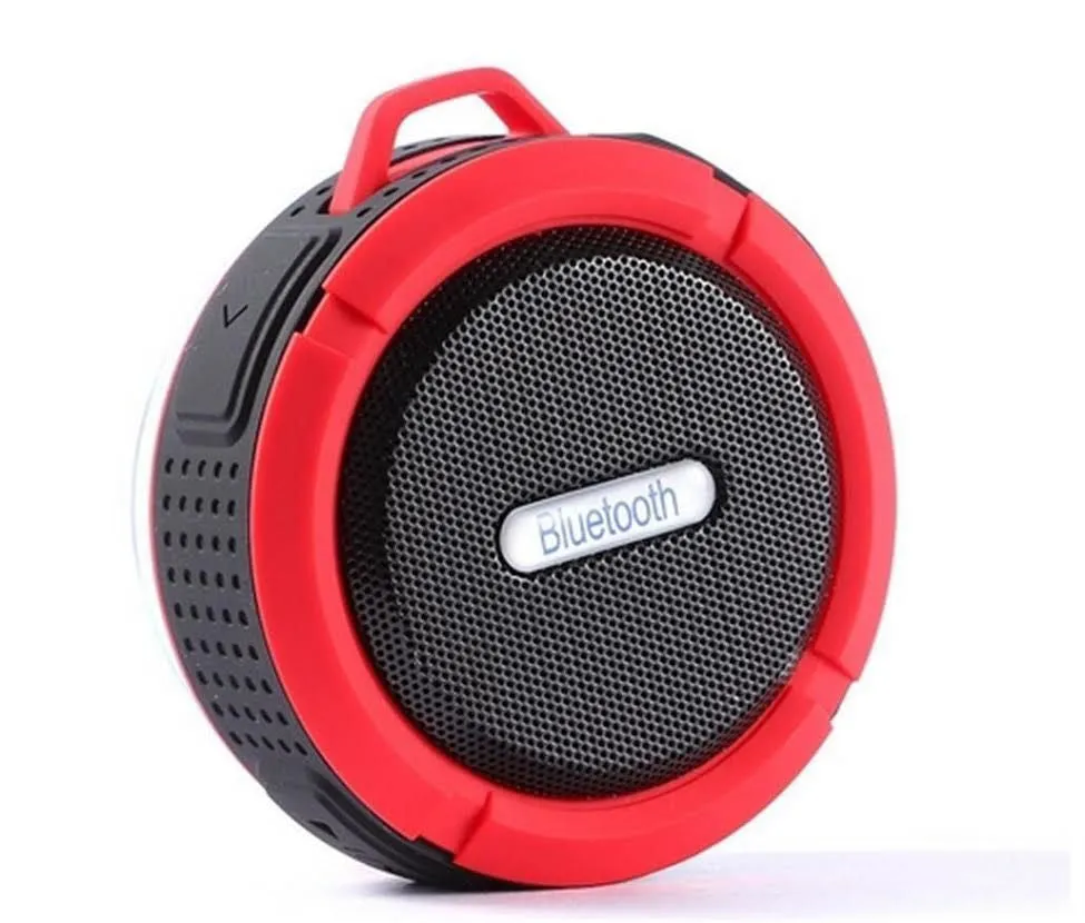 Bluetooth Waterproof Wireless Speaker Suction Cup For Smart Phone or Car W/Mic