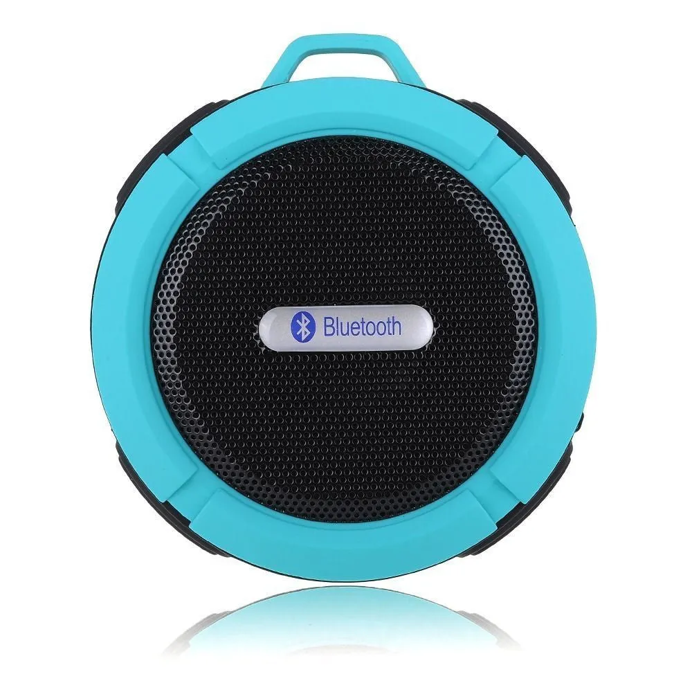 Bluetooth Waterproof Wireless Speaker Suction Cup For Smart Phone or Car W/Mic