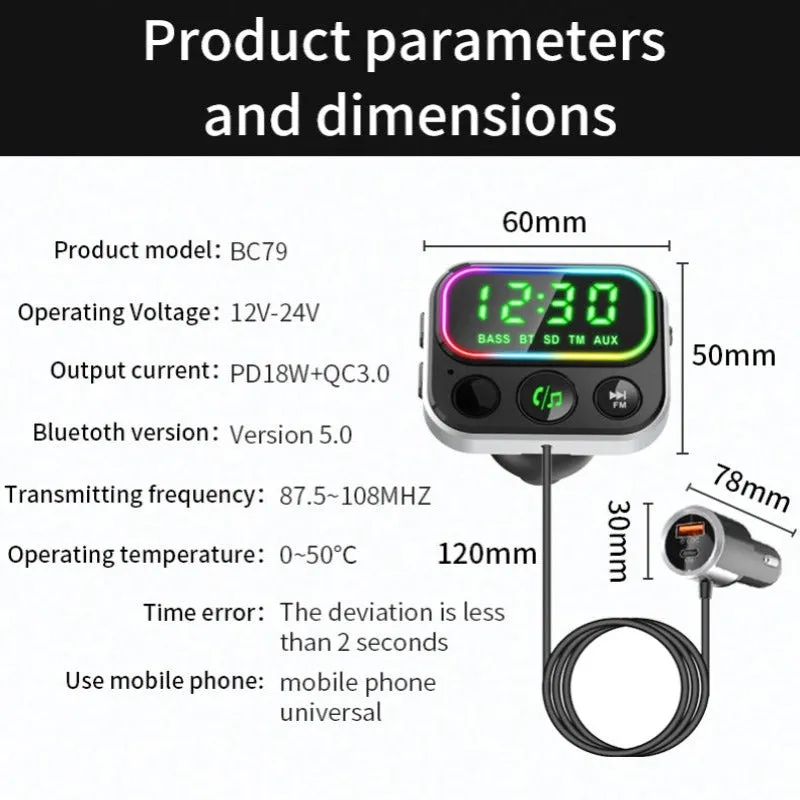 Bluetooth Wireless Car FM Transmitter
