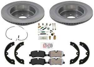 Carbon Rear Disc Brake Rotors Pads For 06-09 Land Rover Ranger Rover 4.4 HSE