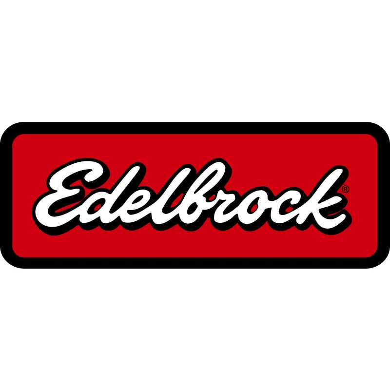 Edelbrock High Flow In-Line Fuel Filter - 40 Micron - Stainless Element - 6 AN Male Inlet - 6 AN Male Outlet - Blue/Red