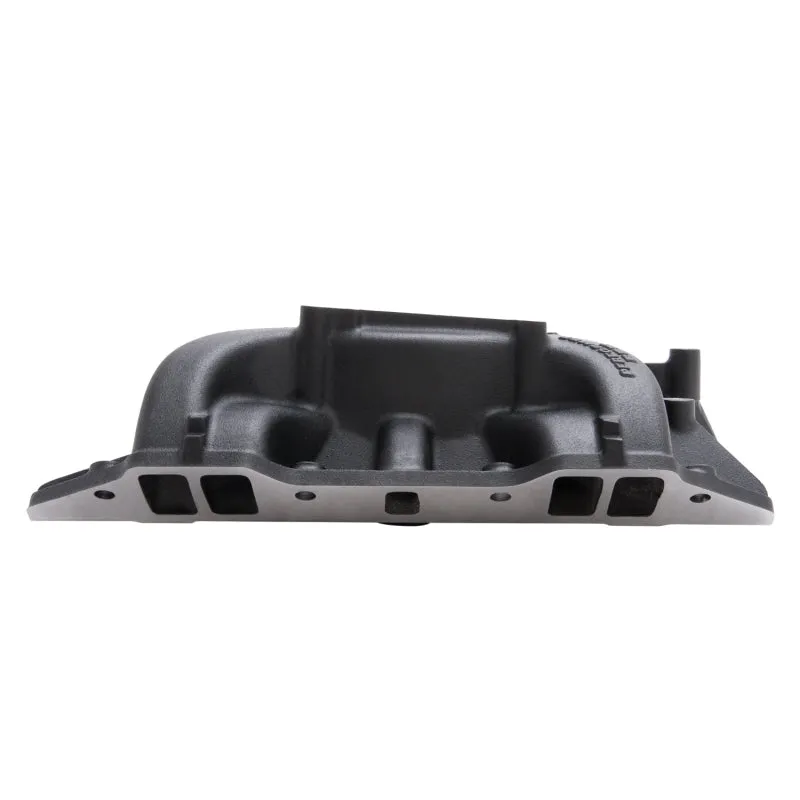 Edelbrock Performer RPM Intake Manifold Square Bore Dual Plane Aluminum - Black Powder Coat