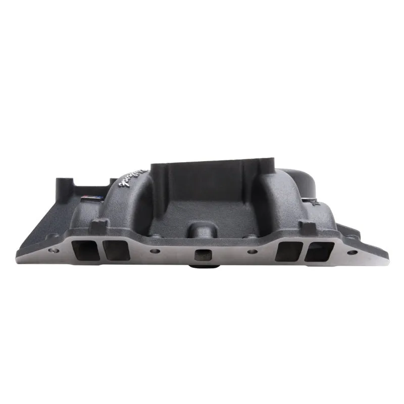 Edelbrock Performer RPM Intake Manifold Square Bore Dual Plane Aluminum - Black Powder Coat