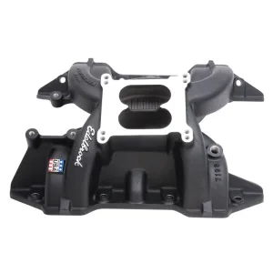 Edelbrock Performer RPM Intake Manifold Square Bore Dual Plane Aluminum - Black Powder Coat