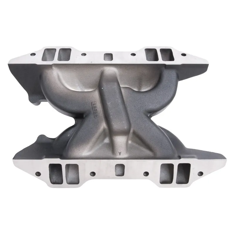 Edelbrock Performer RPM Intake Manifold Square Bore Dual Plane Aluminum - Black Powder Coat