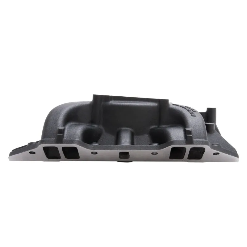 Edelbrock Performer RPM Intake Manifold Square Bore Dual Plane Aluminum - Black Powder Coat