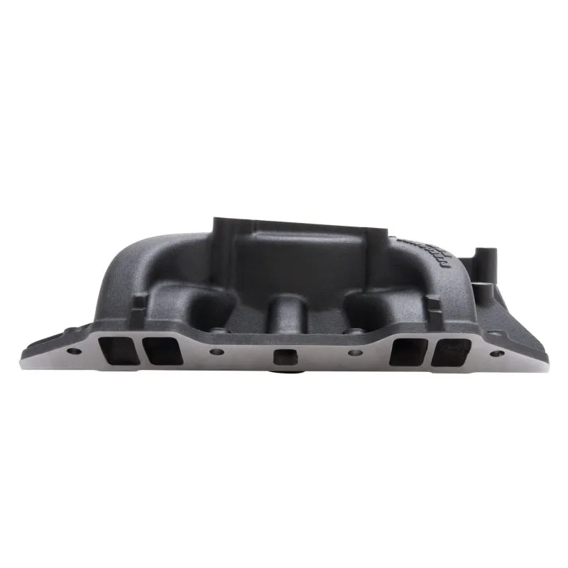 Edelbrock Performer RPM Intake Manifold Square Bore Dual Plane Aluminum - Black Powder Coat