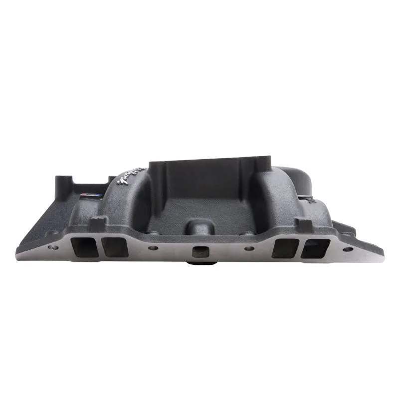 Edelbrock Performer RPM Intake Manifold Square Bore Dual Plane Aluminum - Black Powder Coat