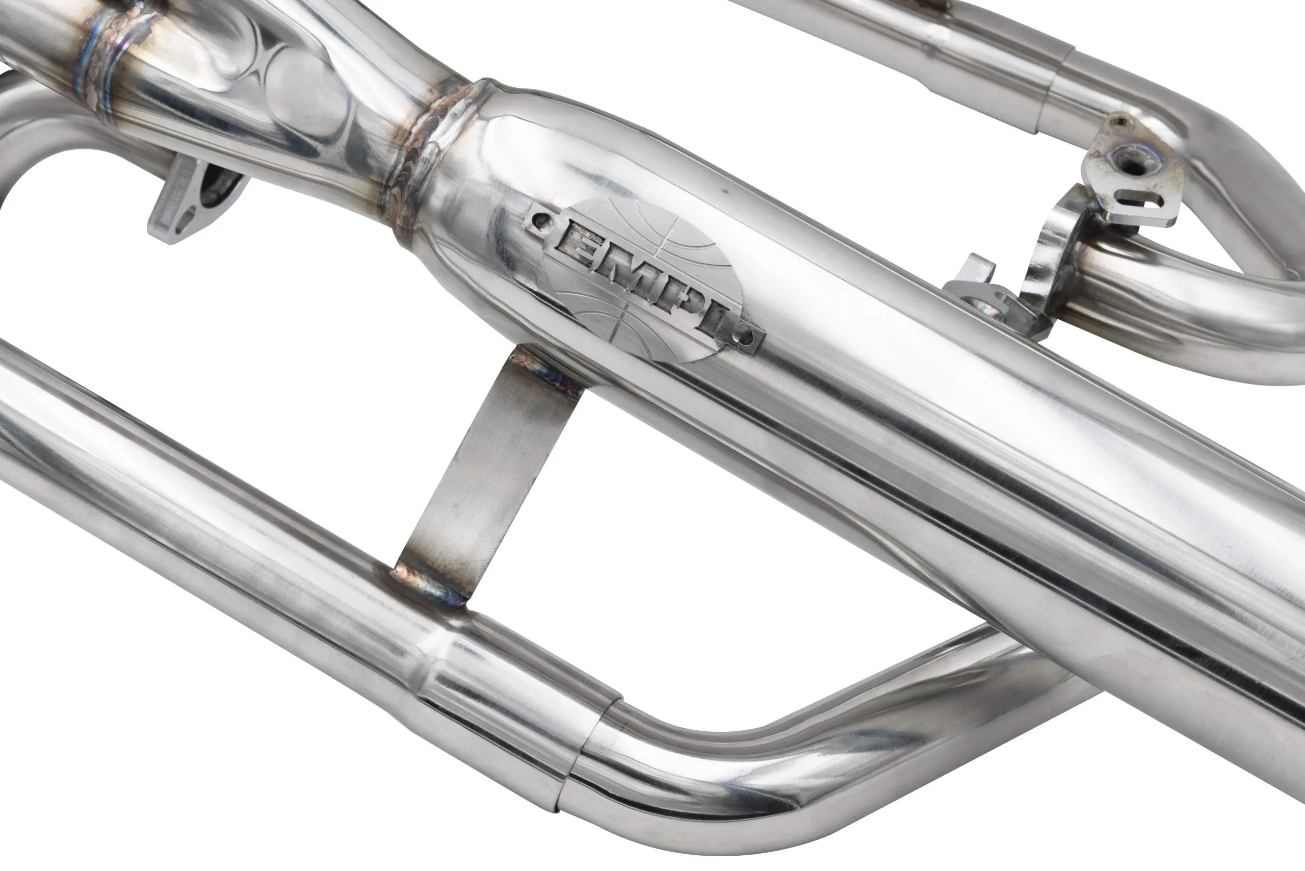 Empi 1-3/8 Inch Stainless Dual Buggy Exhaust without Heater Box - 00-3372-0