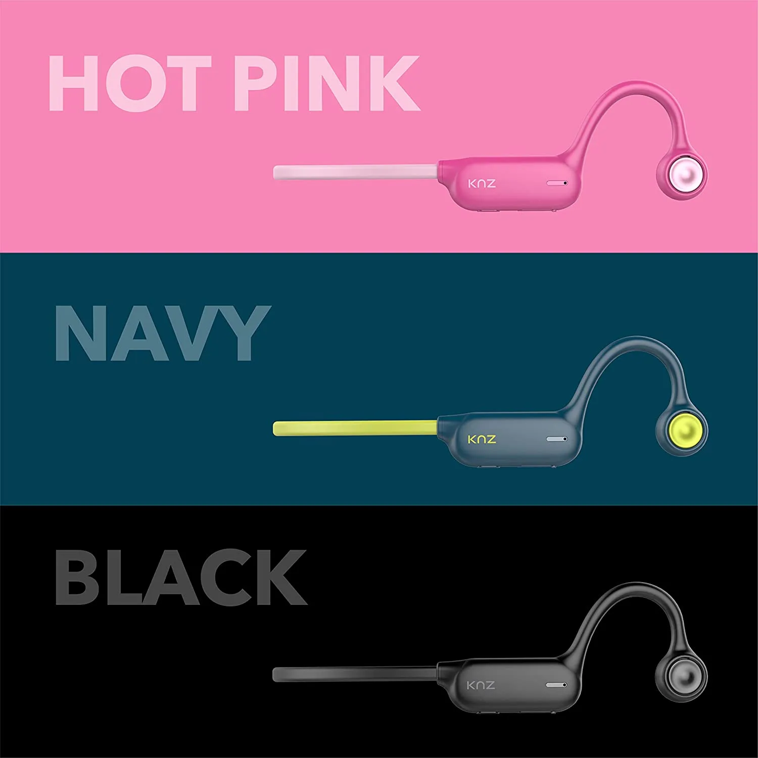EZPZ Bluetooth 5.1 Wireless Open-Ear Headphone - PINK