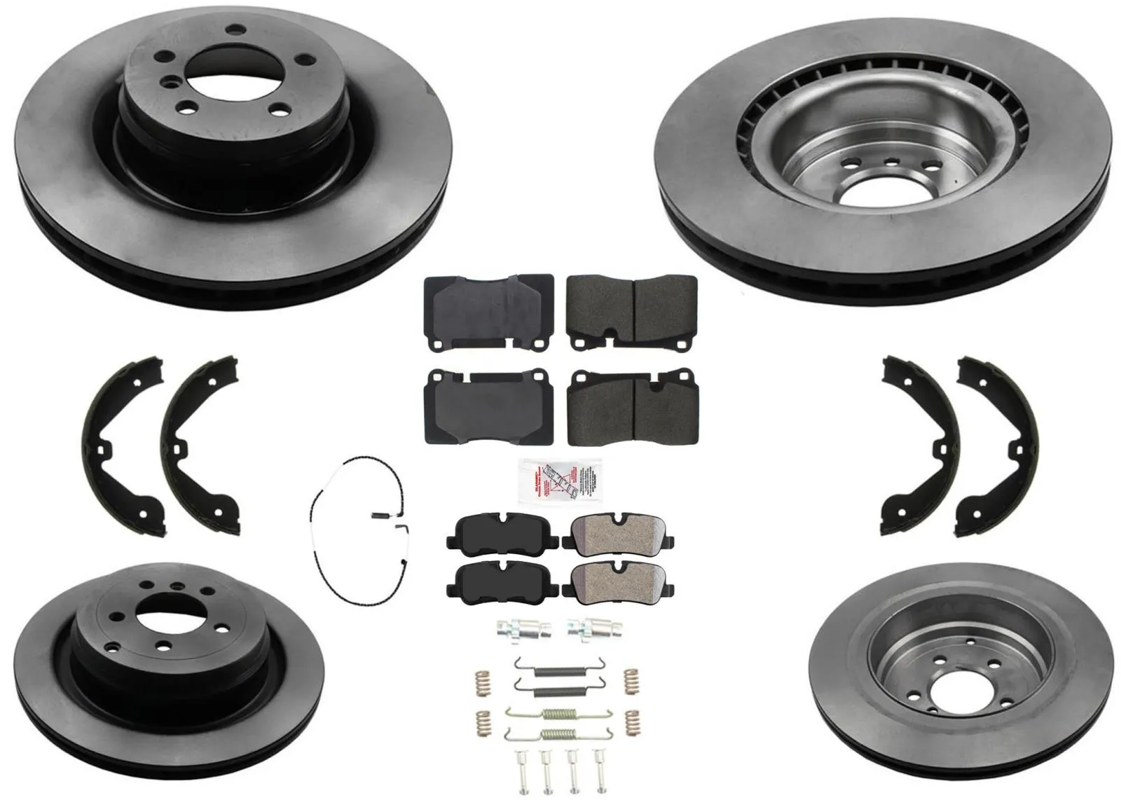 F&R Disc Brake Rotors Pads For 06-09 Land Rover Ranger Rover 4.2 Supercharged