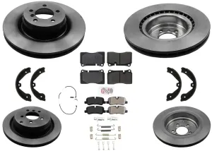 F&R Disc Brake Rotors Pads For 06-09 Land Rover Ranger Rover 4.2 Supercharged