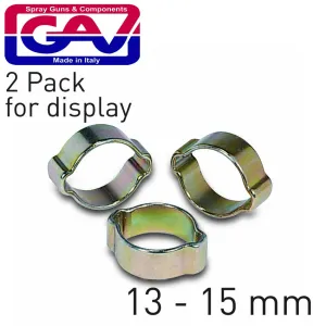 GAV HOSE CLAMP CRIMP TYPE 13-15mm 2PACK GAV1269-3P