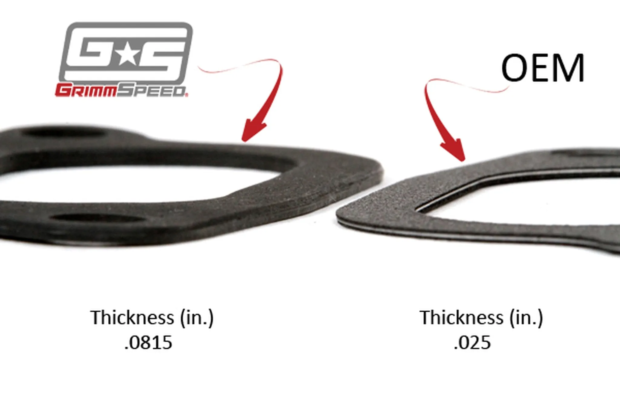 GrimmSpeed Top Mount Intercooler inlet Gasket Set  2002-2005 WRX / 2004-2021 STI