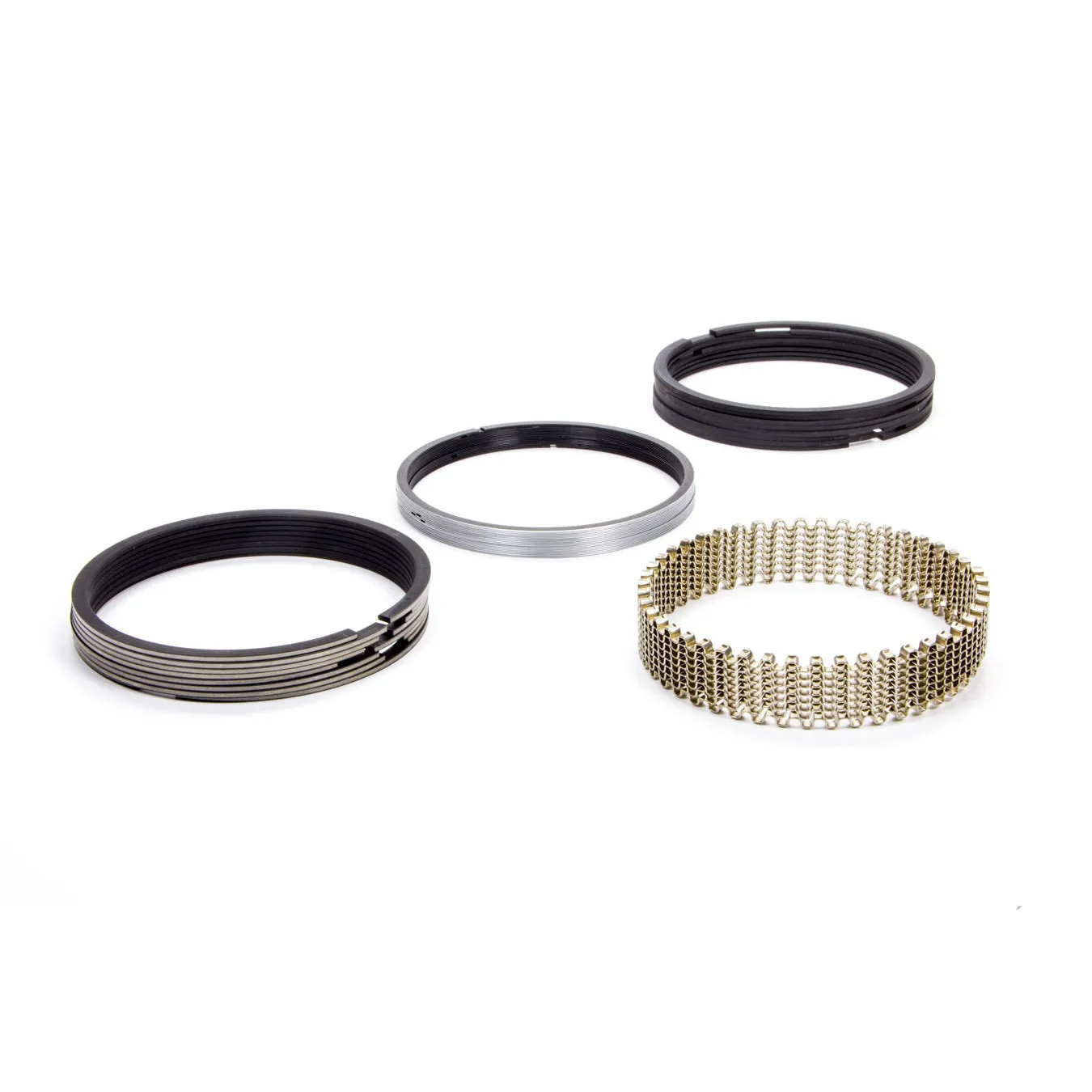 Hastings "Tough Guy" Racing File-Fit Piston Ring Set - Bore Size: 4.125" Top Ring: 5/64", Second Ring: 5/64", Oil Ring: 3/16" - Oil Ring Tension: Standard