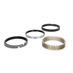 Hastings "Tough Guy" Racing File-Fit Piston Ring Set - Bore Size: 4.145" Top Ring: 1/16", Second Ring: 1/16", Oil Ring: 3/16" - Oil Ring Tension: Standard