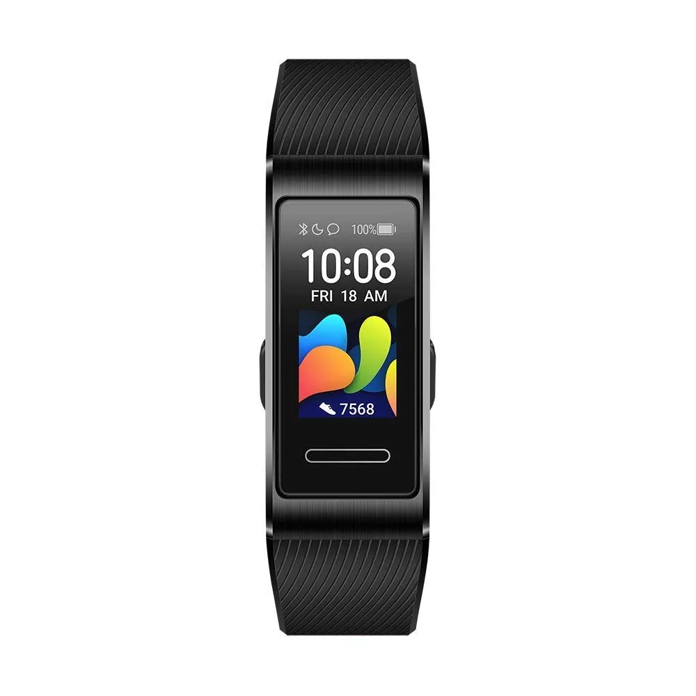 HUAWEI Band 4 Pro - Smart Band Fitness Tracker with 0.95 Inch AMOLED Touchscreen, 24/7 Heart Rate Monitor, Indoor Outdoor Pro Tracking, Sleep Monitor, Built-in GPS, 5ATM Waterproof - Graphite Black