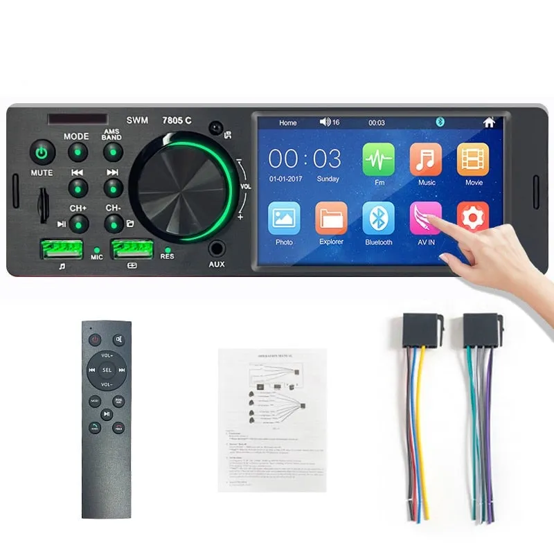In-Dash MP5 Bluetooth Stereo Receiver