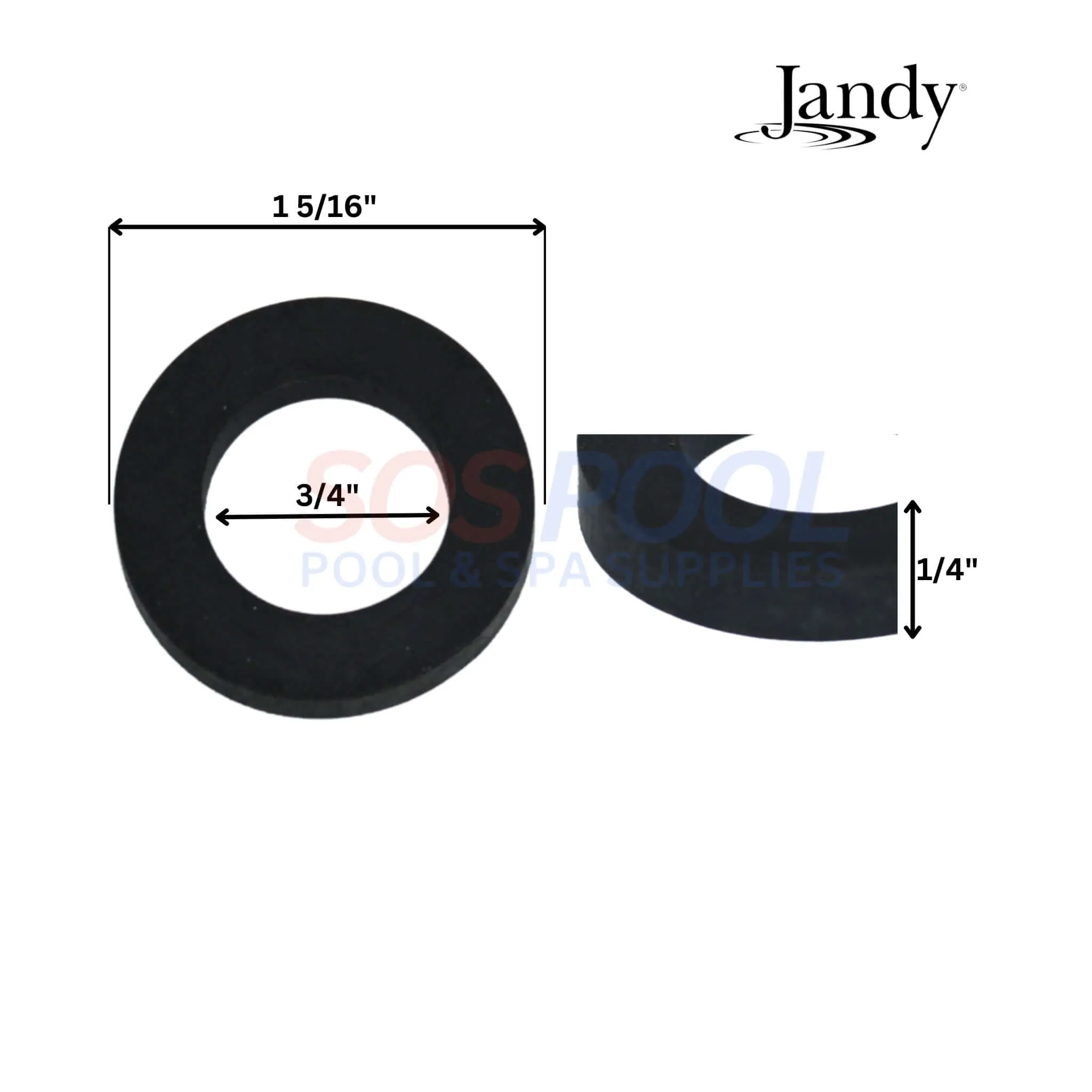 Jandy Header Gasket Assembly For Laars and Lite2 Heaters | 18 Pack | R0050800