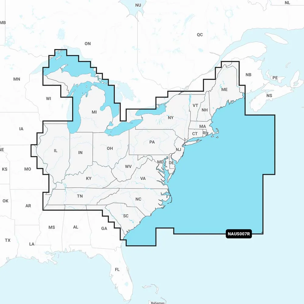 Navionics NAUS007R - U.S. East - Navionics 