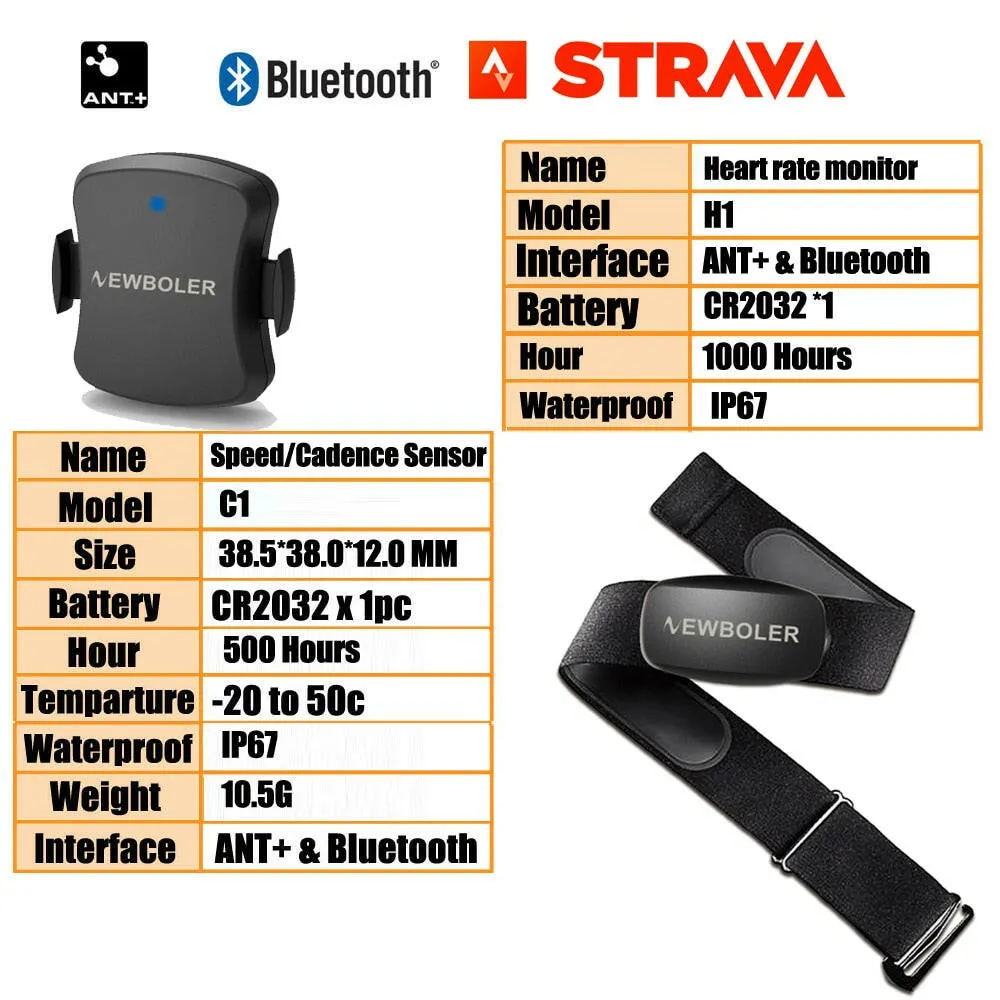 NEW GPS Bicycle Computer Bike Speedometer M1 Cycling ANT  Cadence Sensor Heart Rate Monitor For Garmin Bryton IGPSPORT Wahoo