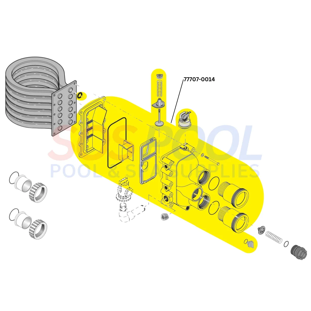 Pentair Manifold Kit for MasterTemp and Max-E-Therm 200 and 175 Heaters | 77707-0014