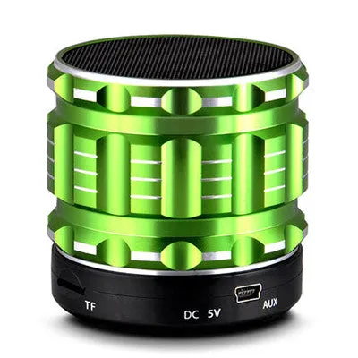 Portable Mini Bluetooth Speakers Metal Steel Wireless Smart Hands Free Speaker With FM Radio Support SD Card For iPhone
