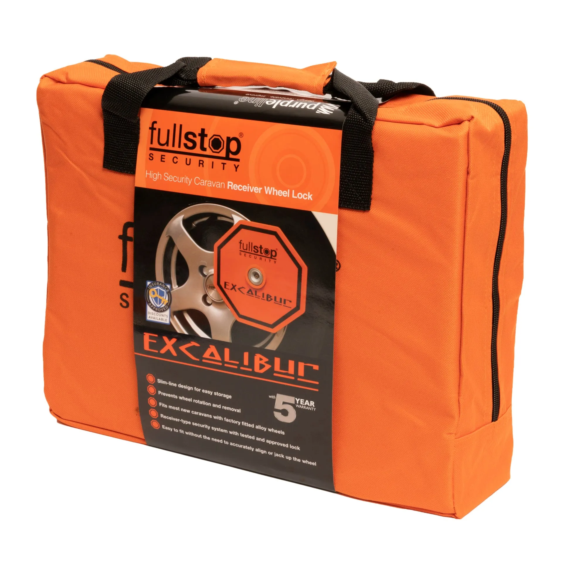 Purpleline Excalibur Alloy Wheel Clamp - Fullstop Security -