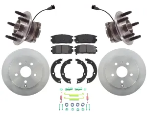 REAR Wheel Bearing Hub ABS Sensor Rotors Pads GMC 10-17 Equinox REF# 25979186 7p