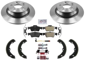 Rear Wheel Drive REAR Disc Brake Rotors Pads for Mercedes Benz S430 S500 04-06