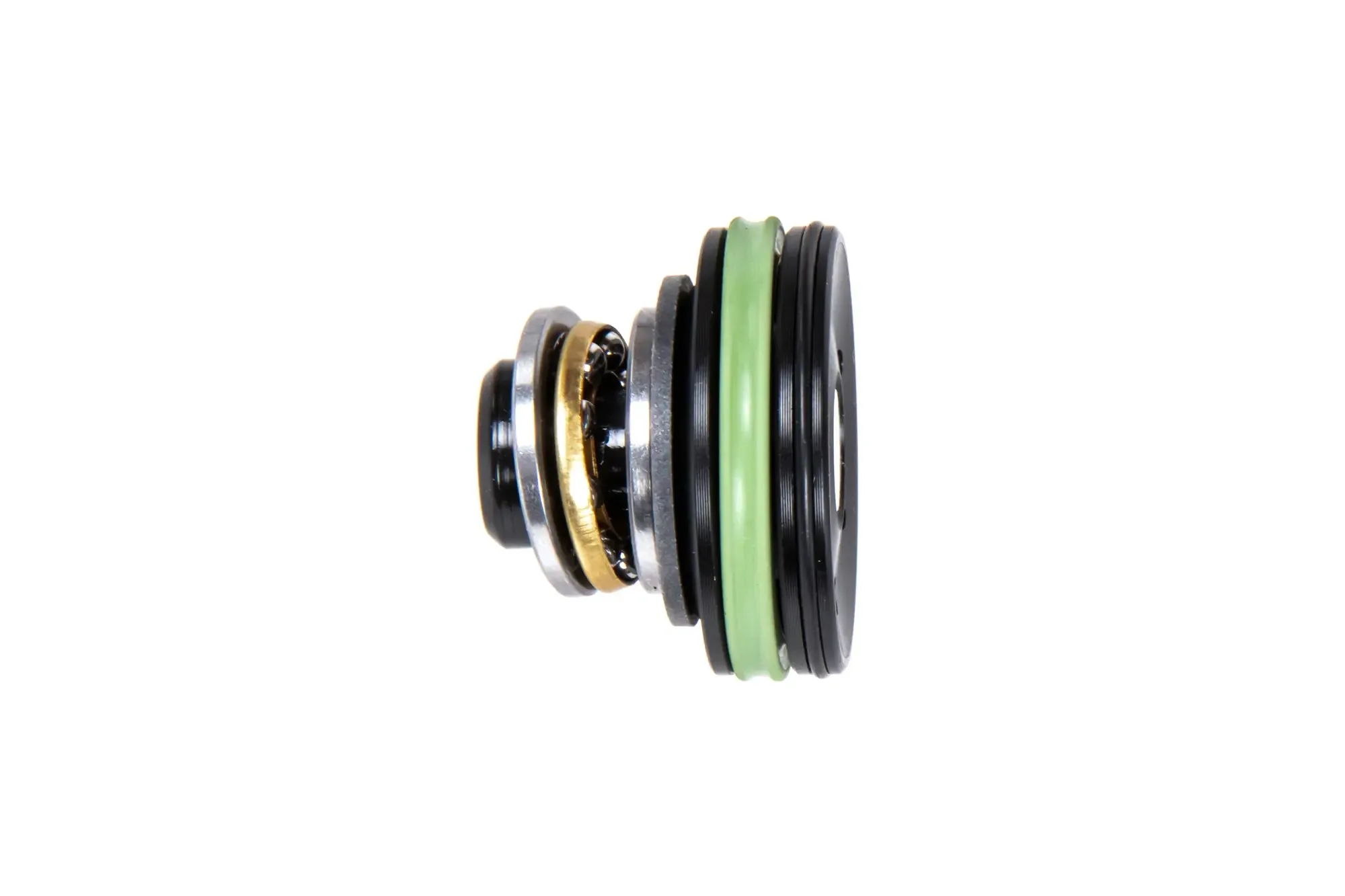 Reinforced bearing CNC POM X-Ring piston head (XPPD)