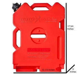 RotopaX 2 Gallon Capacity Gasoline Container