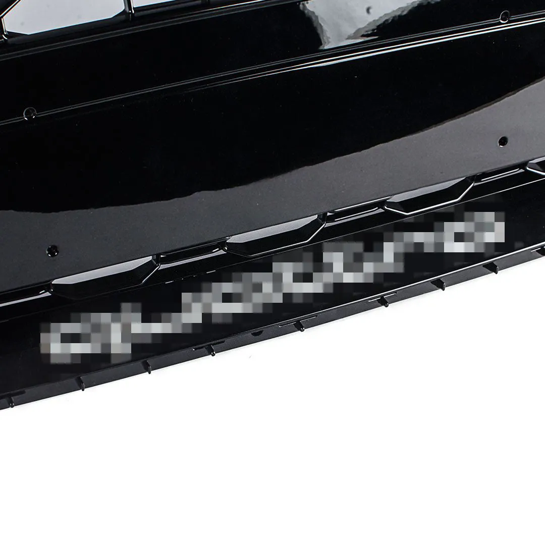 RS Style Grille - 8W A5 Pre-Facelift - Black With Black Frame - Silver Quattro
