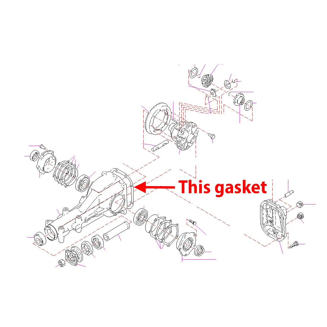 Subaru Differential Cover Gasket 2015  WRX