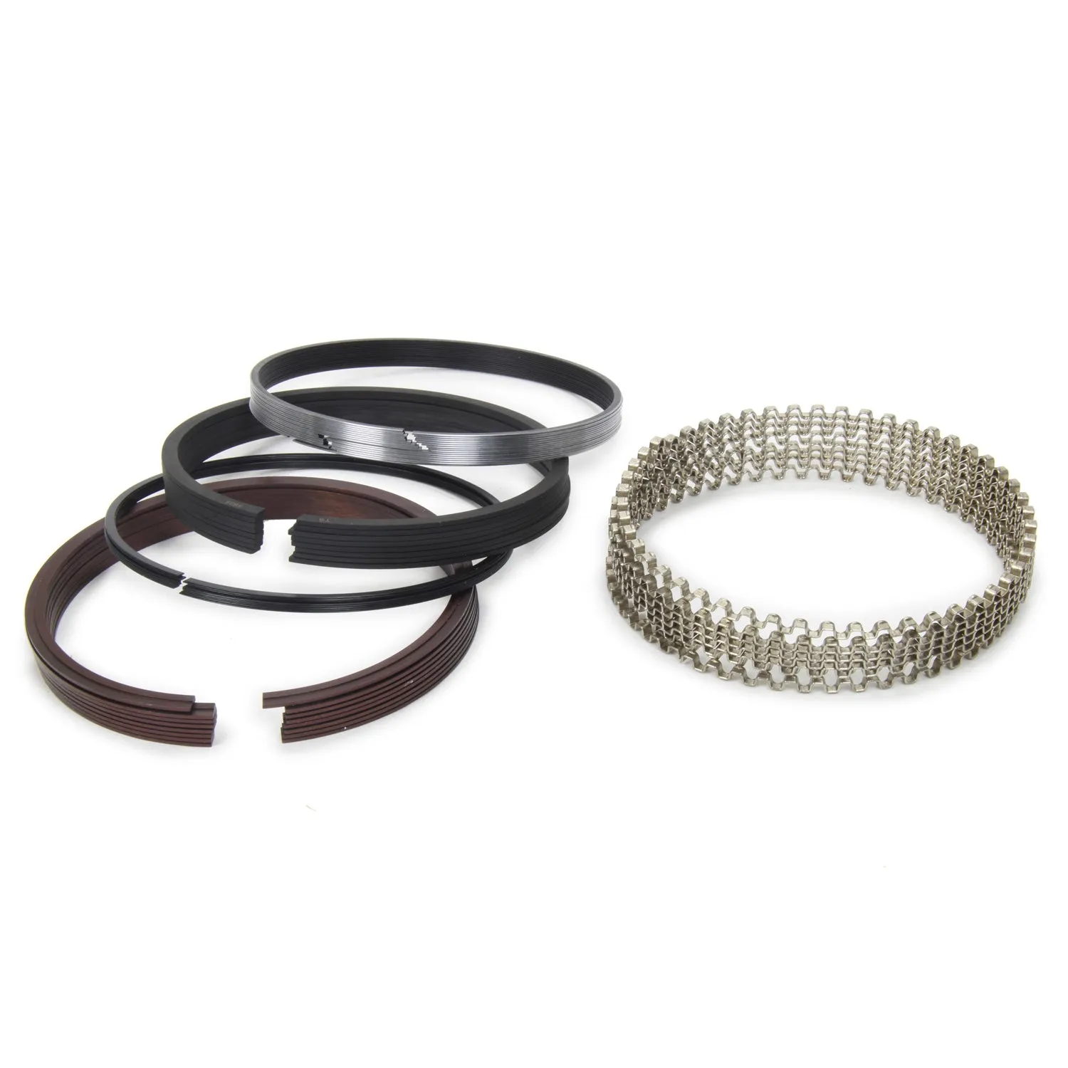 Total Seal Maxseal Gold Gapless Top Ring File Fit Piston Rings - 4.600 in Bore - 1/16 x 1/16 x 3/16 in Thick - Low Tension - Ductile Iron - 8-Cylinder