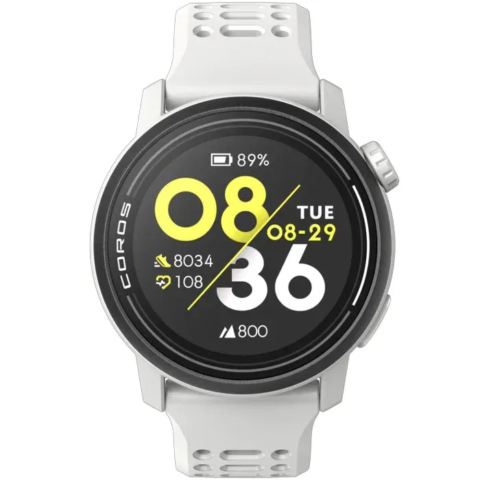 Unisex PACE 3 GPS Sport Watch - White / Silicone Band