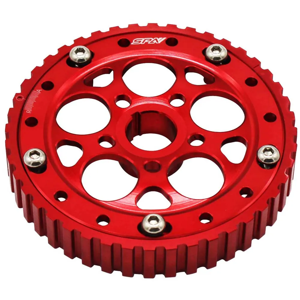 VW 8V 276 / 288 turbo hydraulic tappets performance camshaft   Adjustable cam gear pulley - Red